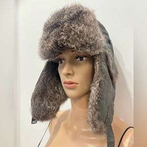 Crowncap Women's Real Fur Aviator Hat